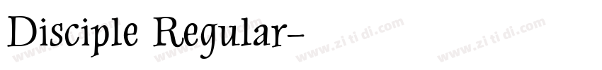 Disciple Regular字体转换
